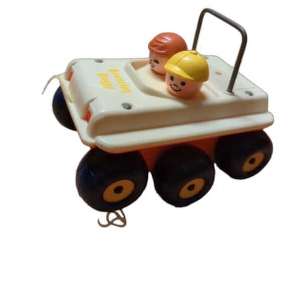 Bouncing Buggy Fisher Price Bouncing Buggy Toy 1973 Vintage Toy Car Pull Toy - Picture 1 of 8